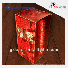 Hologram red self adhesive vinyl film for wine box